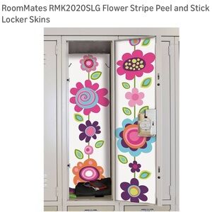 NEW set of 2 RoomMates Peel and Stick Locker Skin Floral Locker “Read details”